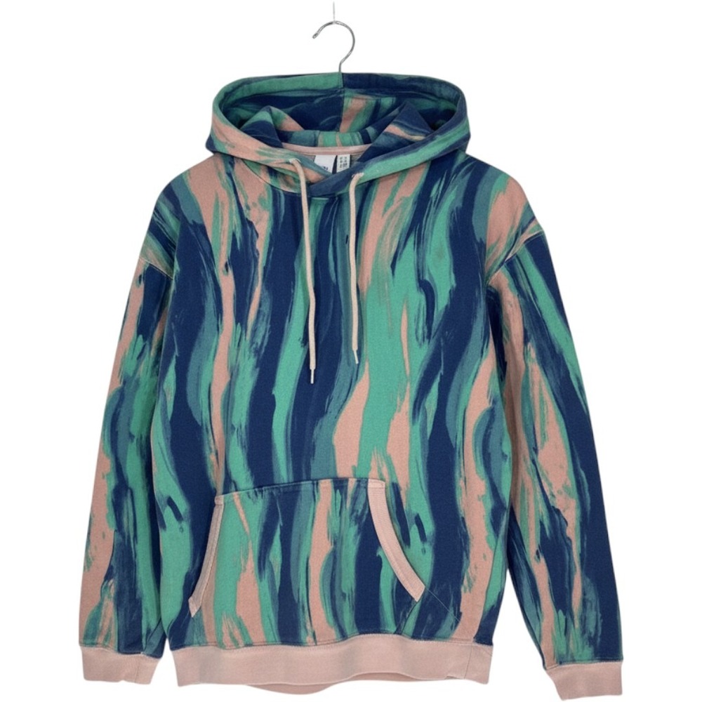 Adidas Originals Ryv Hoodie Abstract‎ Print Pink Teal Navy Blue Small GD3071